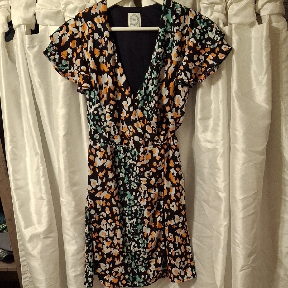 Blue Rain Wrap Dress Small 💚💚💚💚